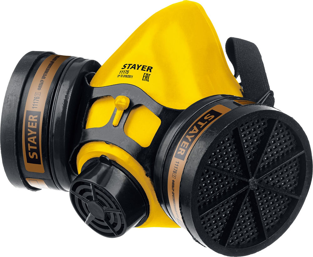 Респиратор противогазовый Professional HF-6000 STAYER два фильтра A1 в комплекте 11175_z01  
