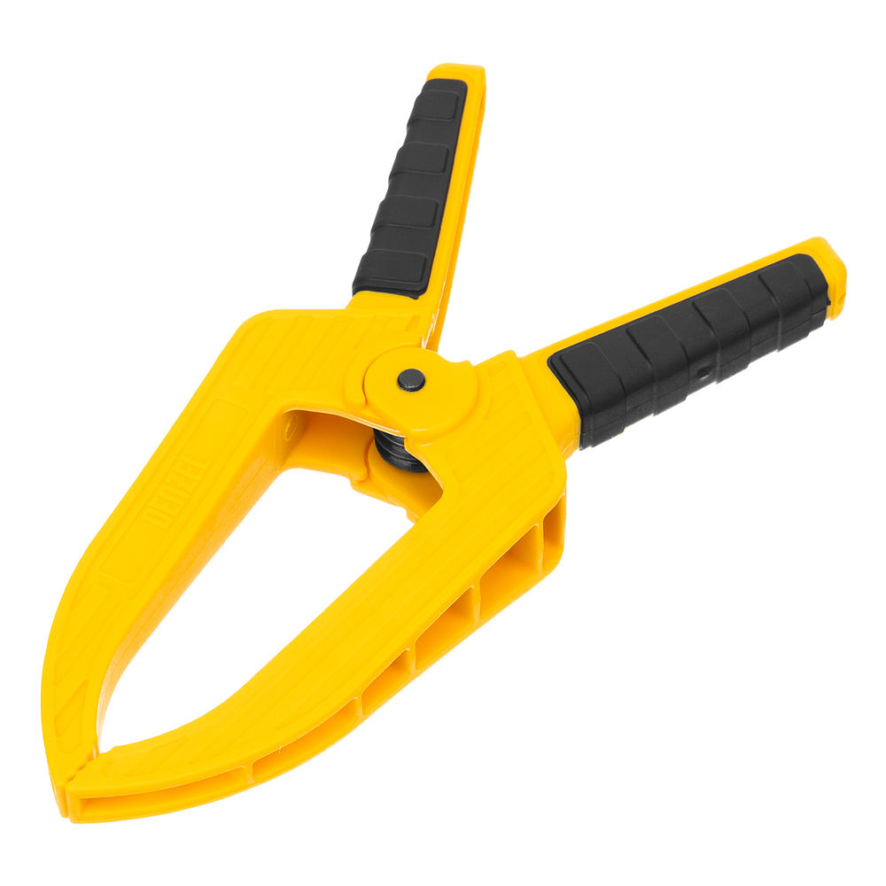 Струбцина клещеобразная, удлиненная 50 х 80 мм двухкомпонентные рукоятки Denzel (20789)