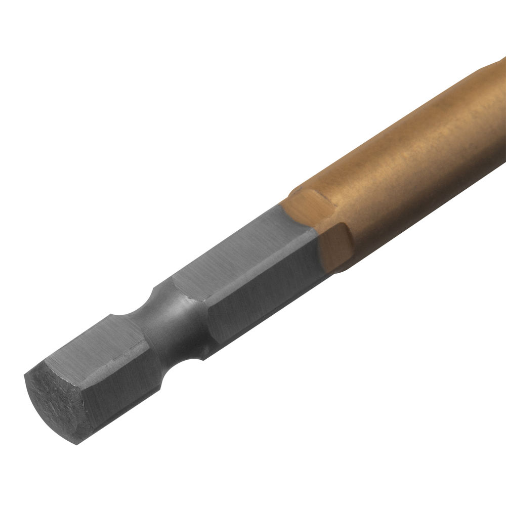 Сверло по металлу, 7 мм, HSS, нитридтитановое покрытие, шестигранный хвостовик Matrix (717702)