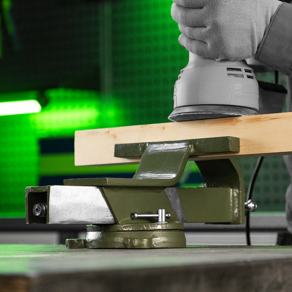 Тиски слесарные, 200 мм, стальные, поворотные Сибртех (18621)