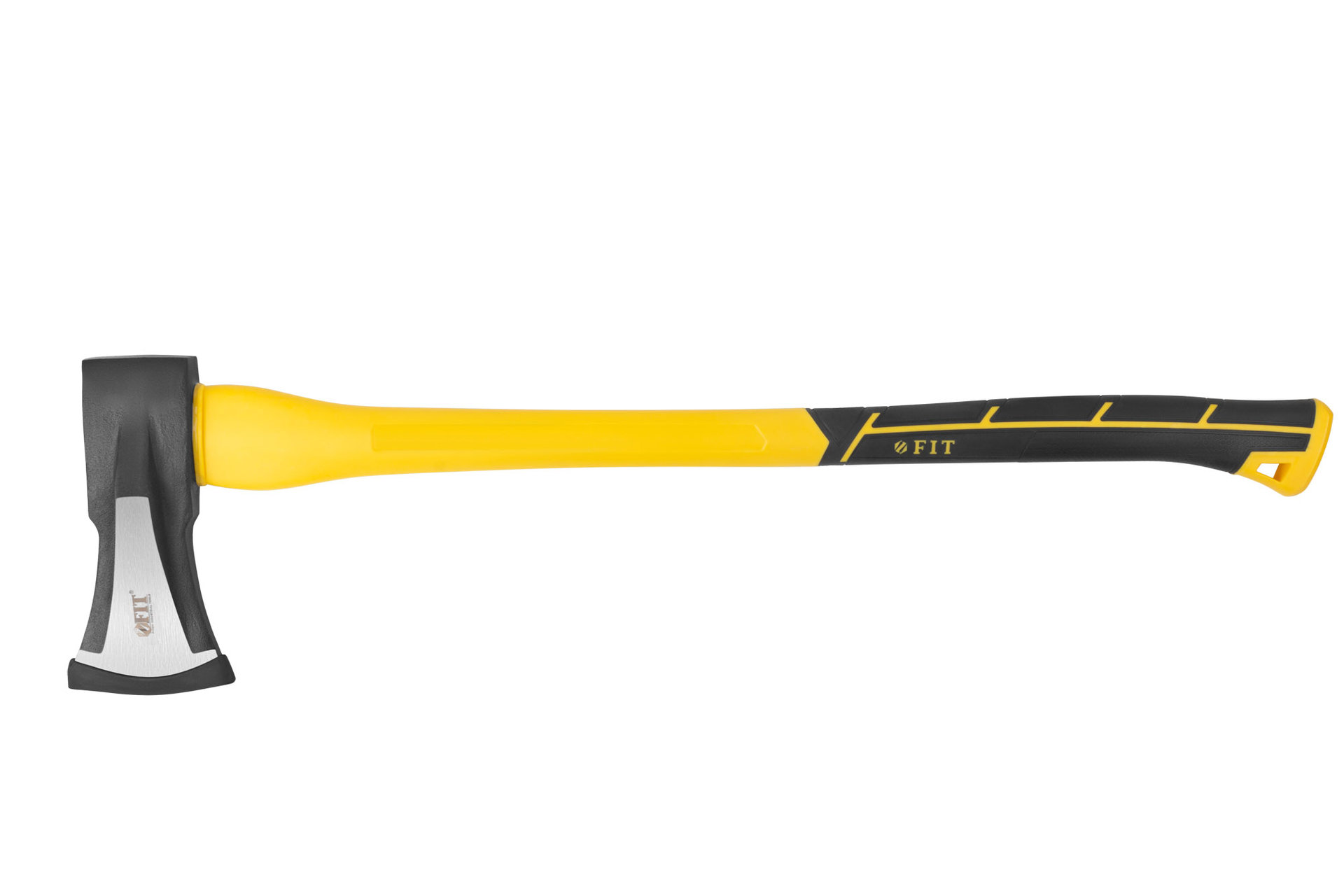 Топор-колун ушастый кованый, фиберглассовая длинная ручка 800 мм, 3000 гр.