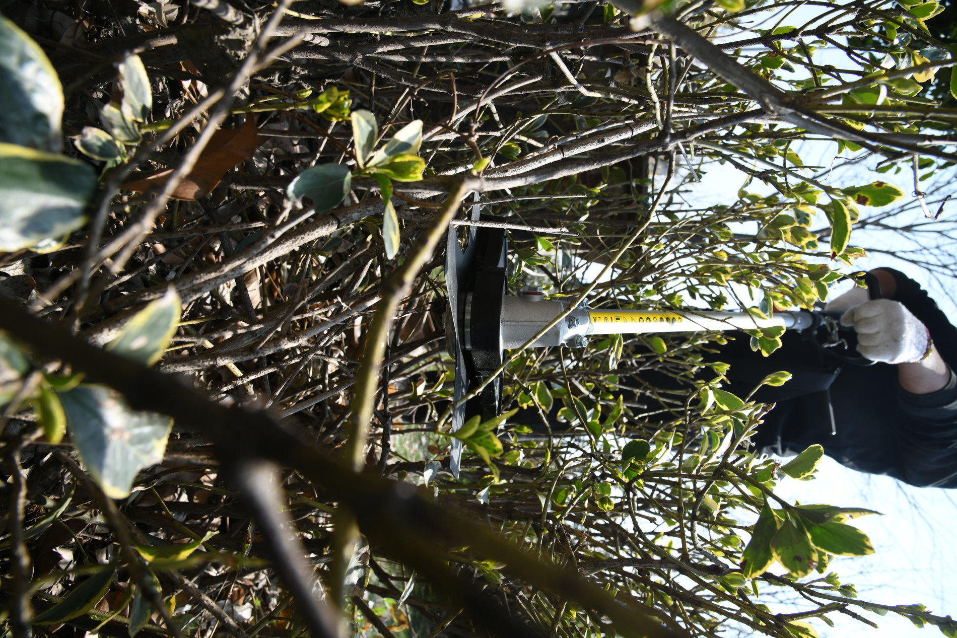 Триммер сетевой, 1200 Вт, 34 см (леска), 23 см (нож), D-рукоятка