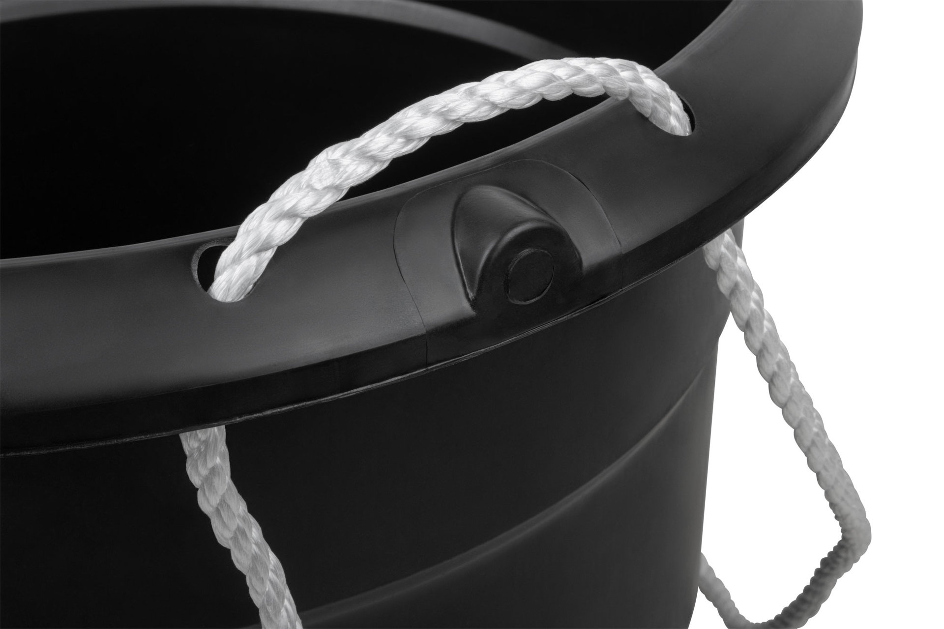 Ведро строительное пластиковое для переноски раствора, усиленные стенки, канатные ручки 40 л (04100)