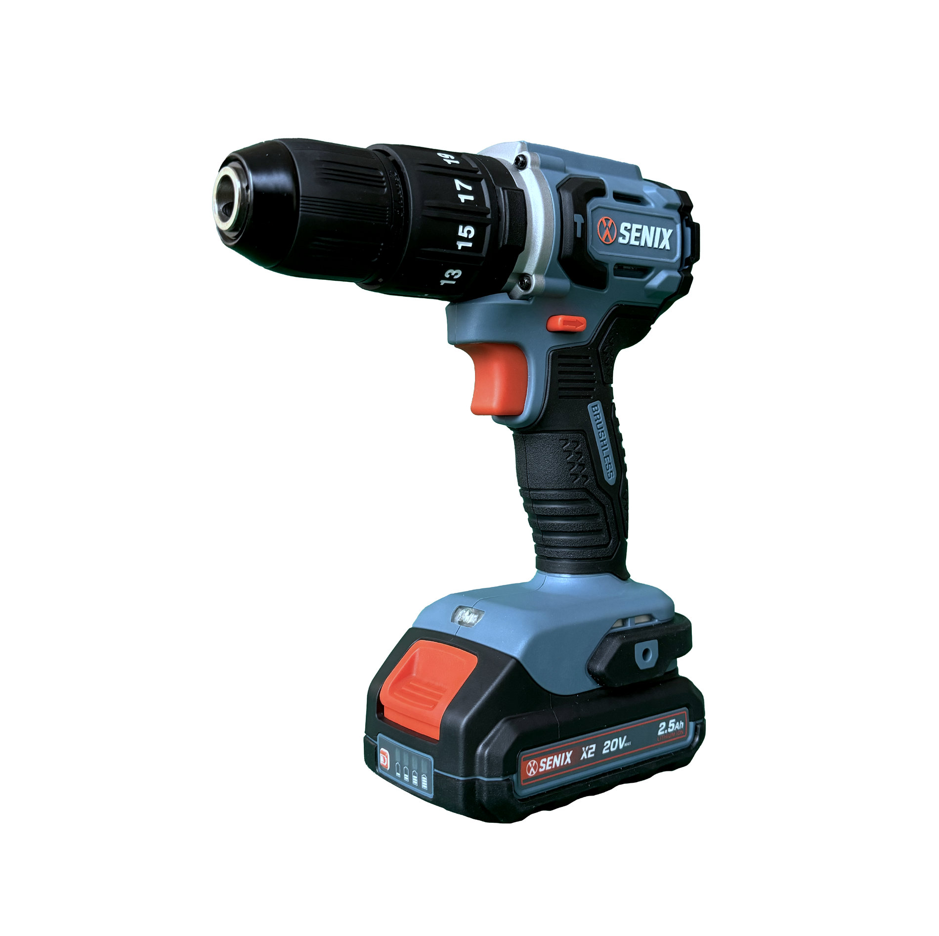 Ударная дрель-шуруповерт, 60 Нм, 2х2,5Ач, ЗУ, кейс X2 20В