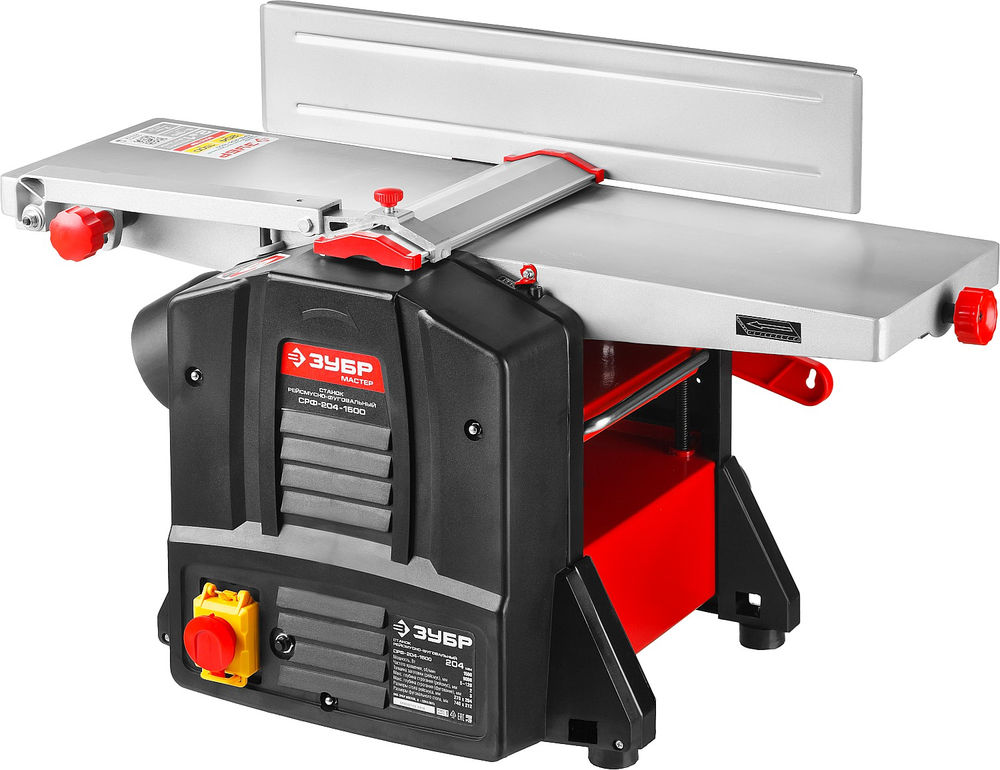 Станок фуговально-рейсмусовый 204 мм 1500 Вт ЗУБР СРФ-204-1500