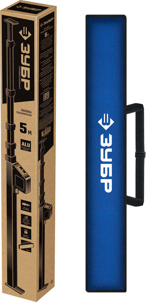Линейка телескопическая 5 м ЗУБР Профессионал 34385