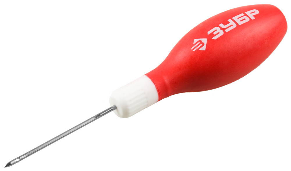 Шило швейное 60 мм, d 2 мм, обрезиненная рукоятка ЗУБР 09571-2