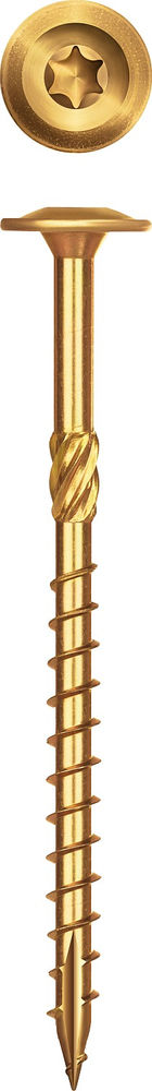 Конструкционный саморез КС-Т, 180 х 8.0 мм, TX40, тарельчатая головка, желтый цинк, 50 шт ЗУБР Профессионал 30051-80-180