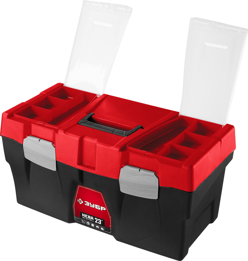 Пластиковый ящик для инструментов 585 х 295 х 295 мм 23 ЗУБР НЕВА-23 38323-23