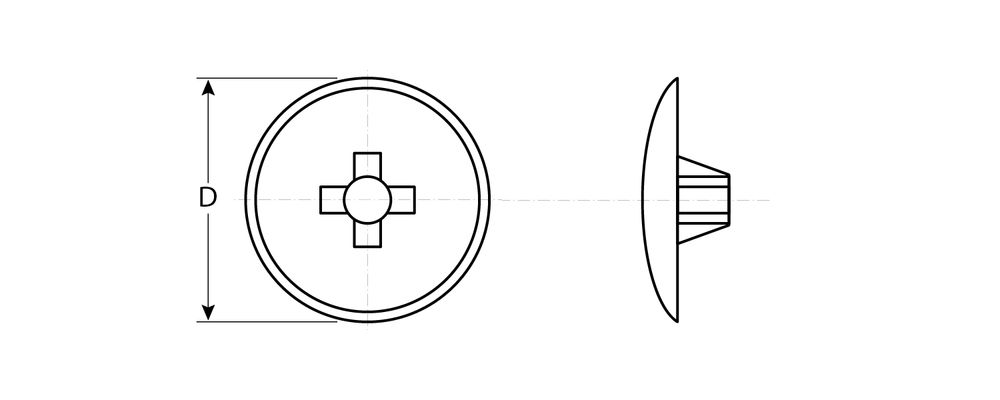 Заглушка декоративная под шуруп шлиц №2 цвет бук, 40 шт ЗУБР 4-308156-2