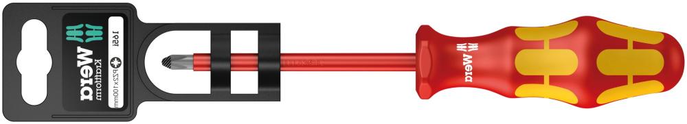 Отвёртка диэлектрическая крестовая PZ 1 x 80 мм VDE SB серия 165 i PZ Wera WE-100015