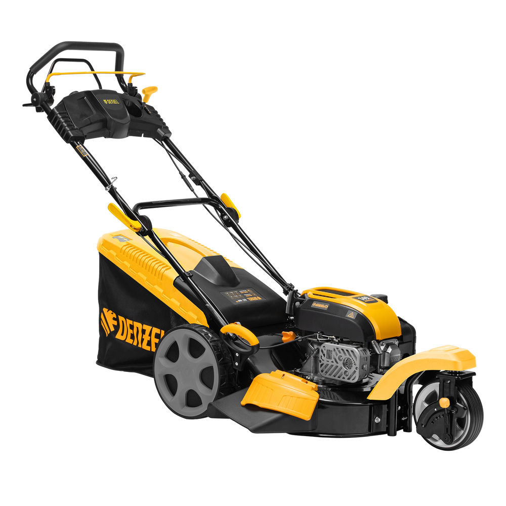 Бензиновая газонокосилка GLT-460SP-T, Trike 149 см3, 46 см, привод, панель, 60л Denzel  (58810)