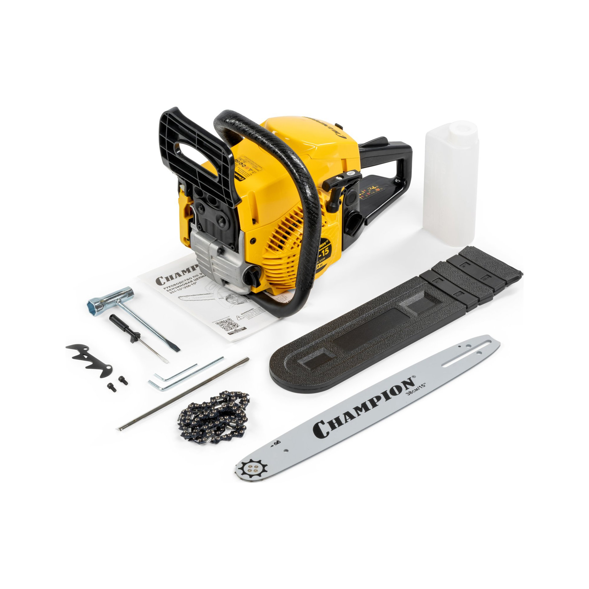 Бензопила CHAMPION 251-15-0,325-1,3-64 (2,3кВт 50,8см? легкий старт 5,6кг) 251-15