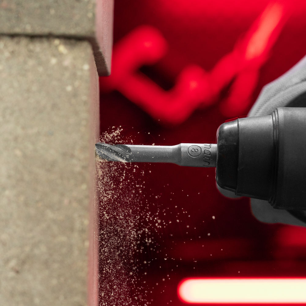 Бур по бетону, 8 x 110 мм, SDS Plus c крестовой пластиной Matrix (70628)