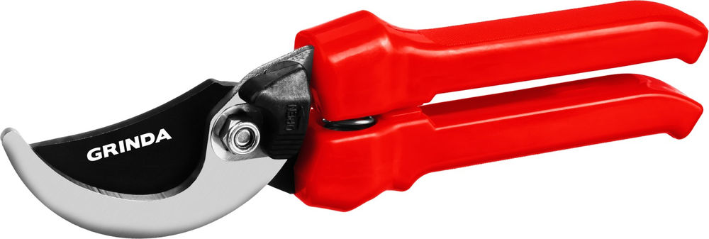 Плоскостной секатор G-33, 200 мм, закаленные лезвия, тефлоновое покрытие, пластиковые рукоятки GRINDA 40211_z02