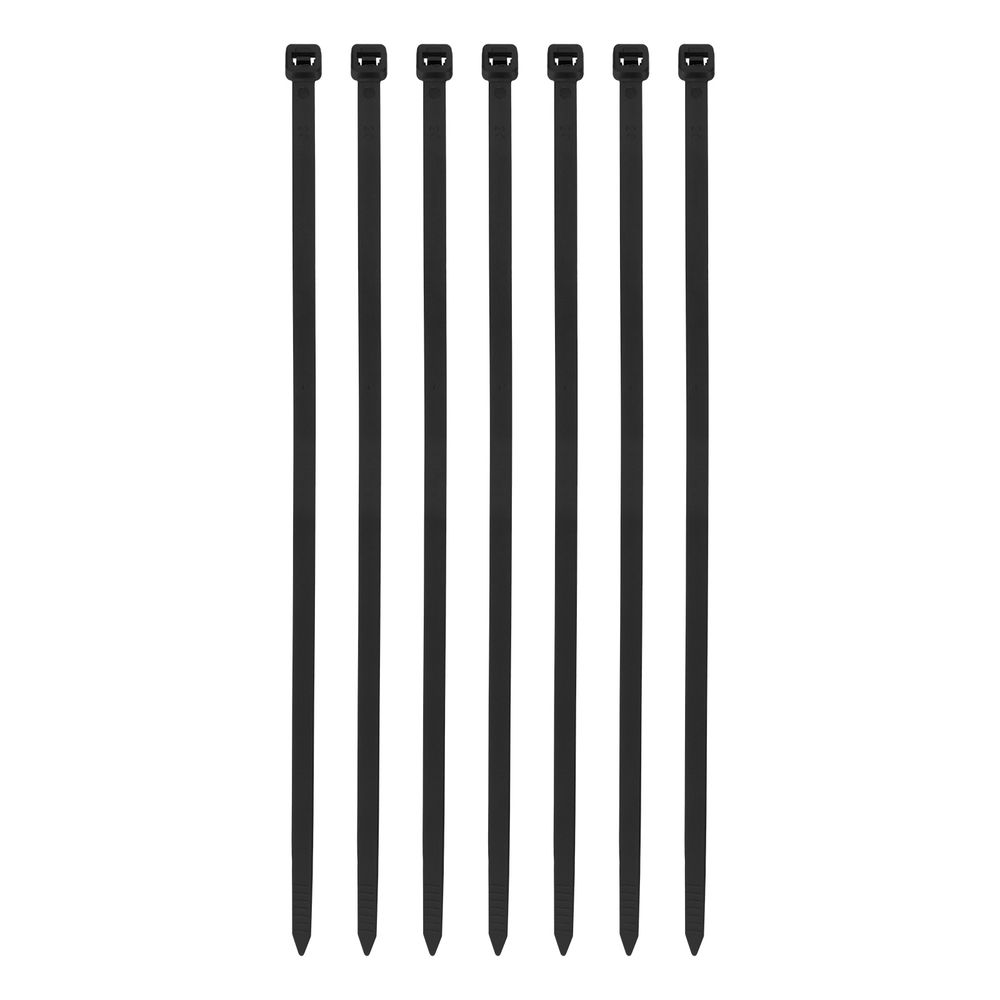 Хомуты, 300 х 8 мм, пластиковые, черные, 100 шт Сибртех (45573)