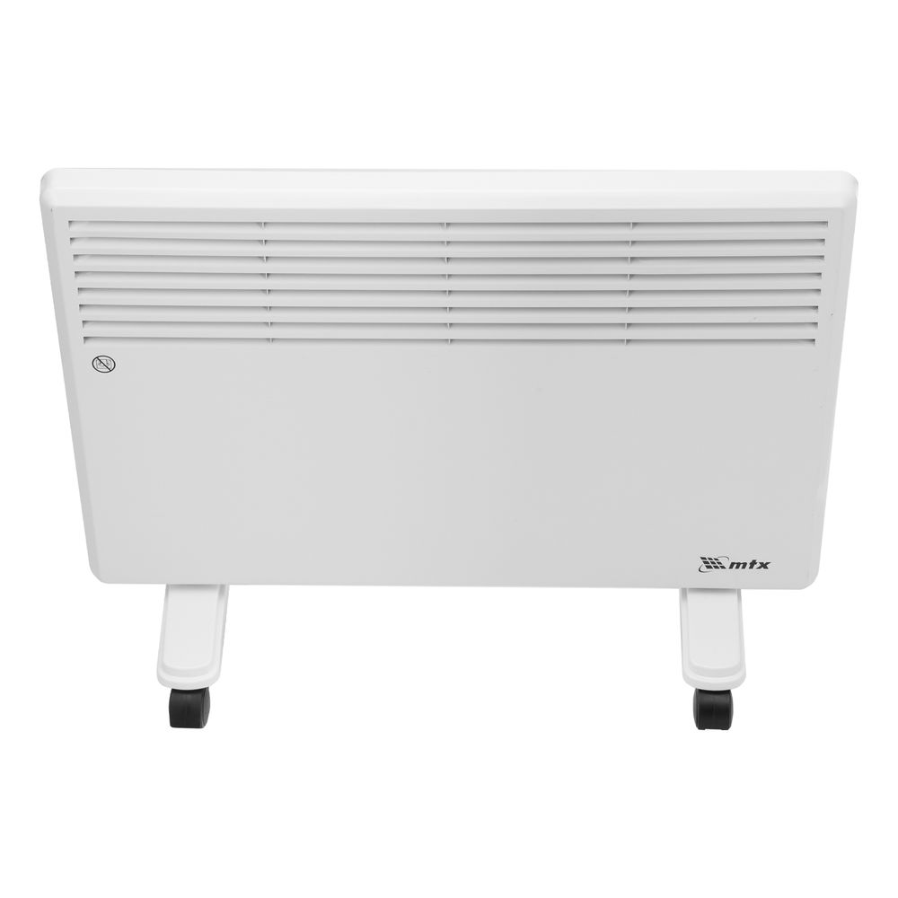Конвектор электрический CH-1500, 1500 Вт, X-образный нагреватель, термостат, колеса MTX (98106)