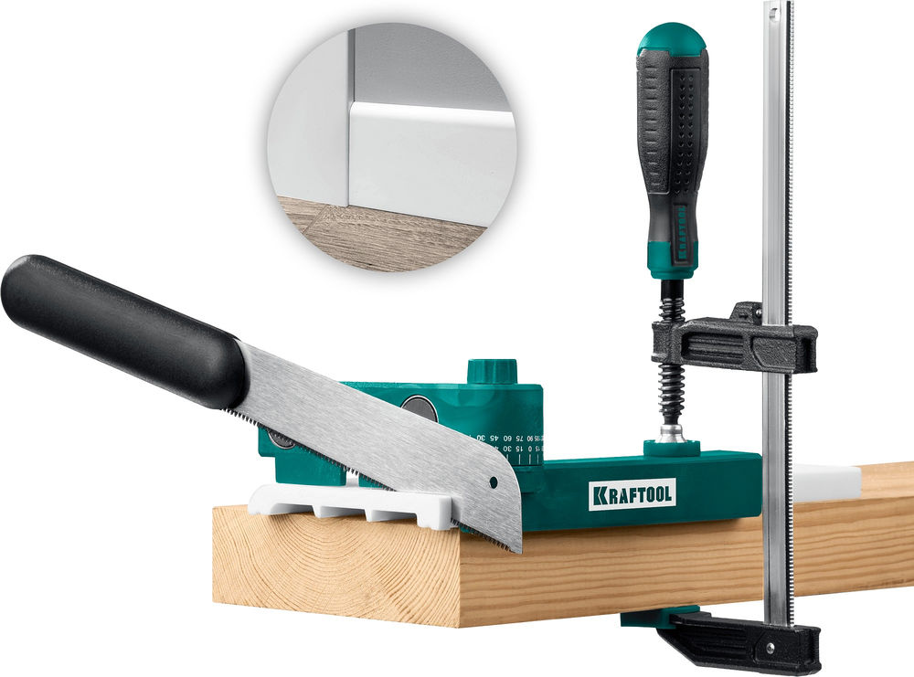 Многопозиционное поворотное стусло UNIVERSAL, 12 углов (15°–180°), с магнитной направляющей KRAFTOOL 15388