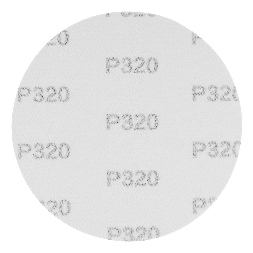Круг абразивный на ворсовой подложке под липучку, P 320, 125 мм, 10 шт Matrix (73873)