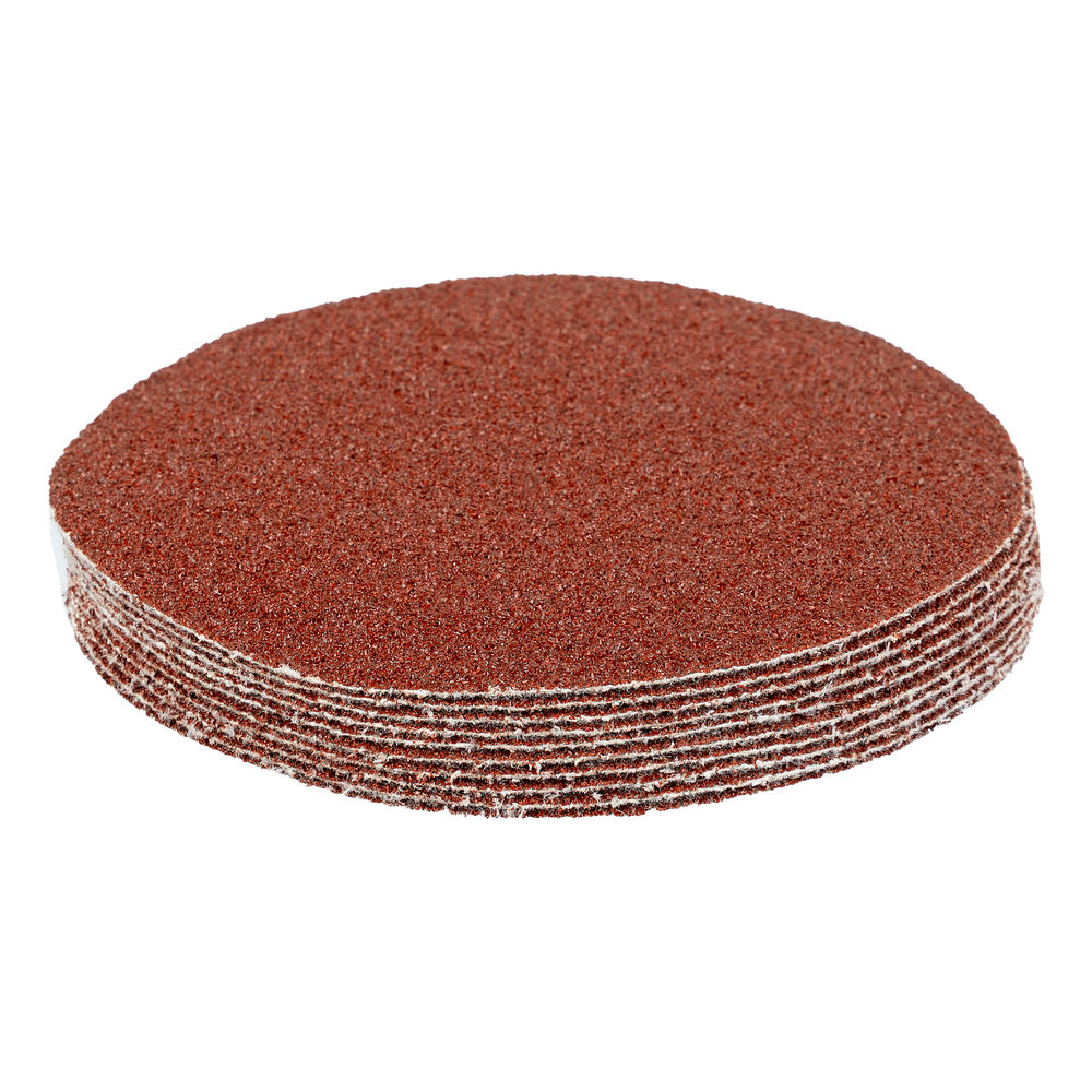 Круг абразивный на ворсовой подложке под липучку, P 36, 125 мм, 10 шт Matrix (73833)