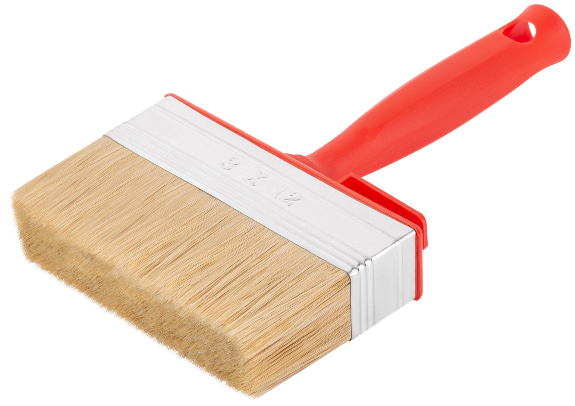 Макловица, 70%ПЭT/30% натур. щетина, нерж. обжим, красная пласт. ручка, 120 х 30 мм (30-0583)