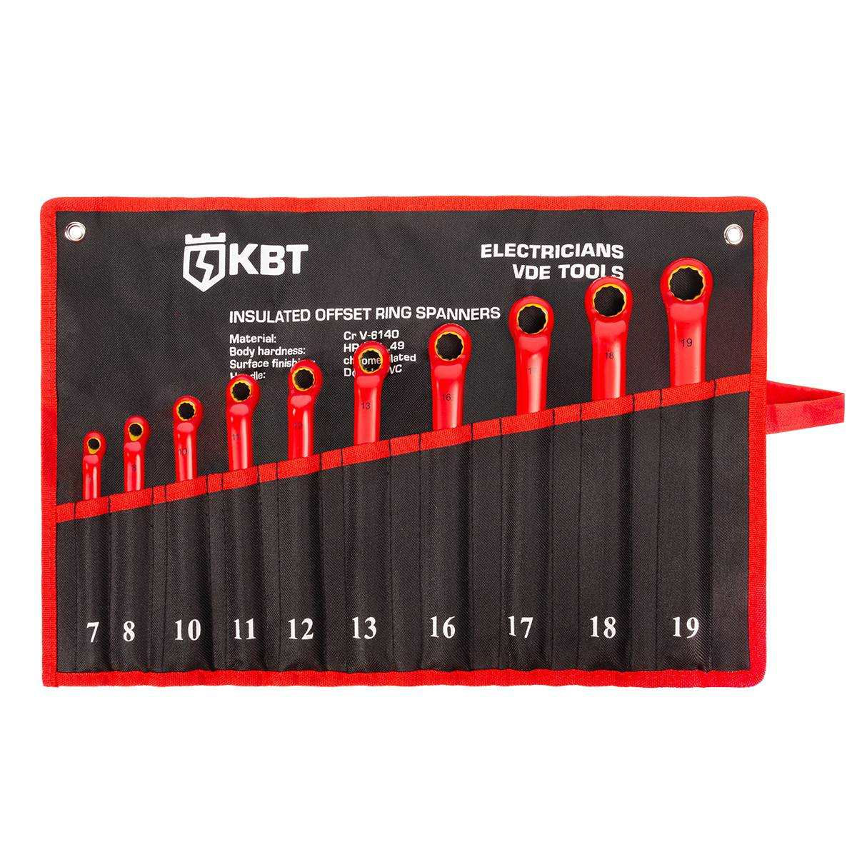 Набор диэлектрических накидных ключей НИИ-23 серия ЭКСПЕРТ (КВТ) (КВТ) (89427)