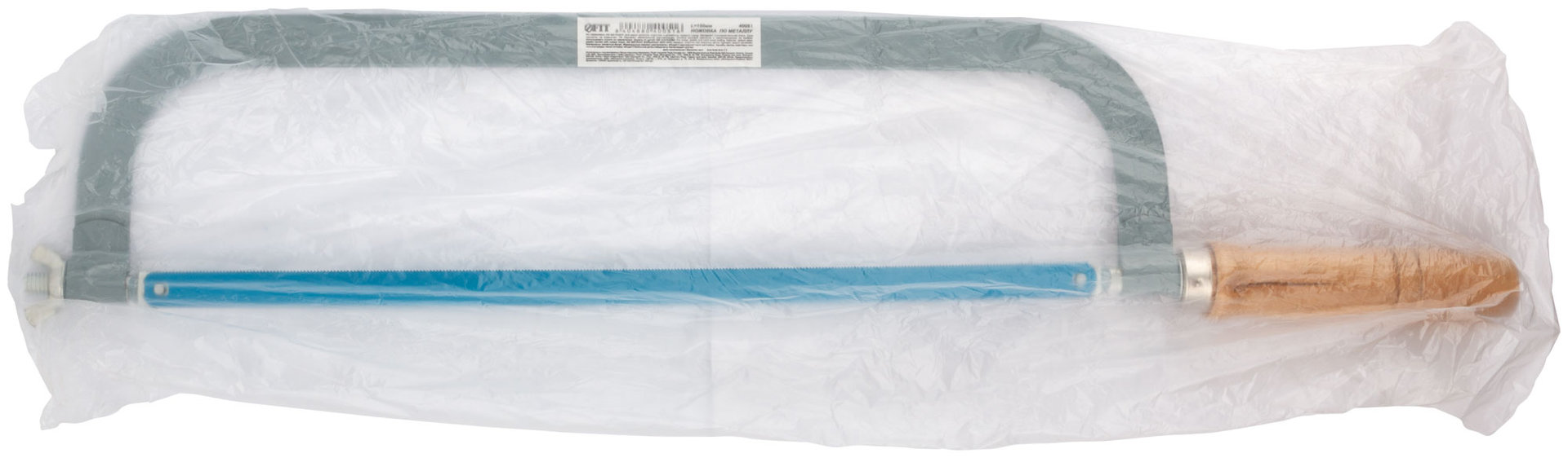 Ножовка по металлу 300 мм, деревянная ручка Хобби