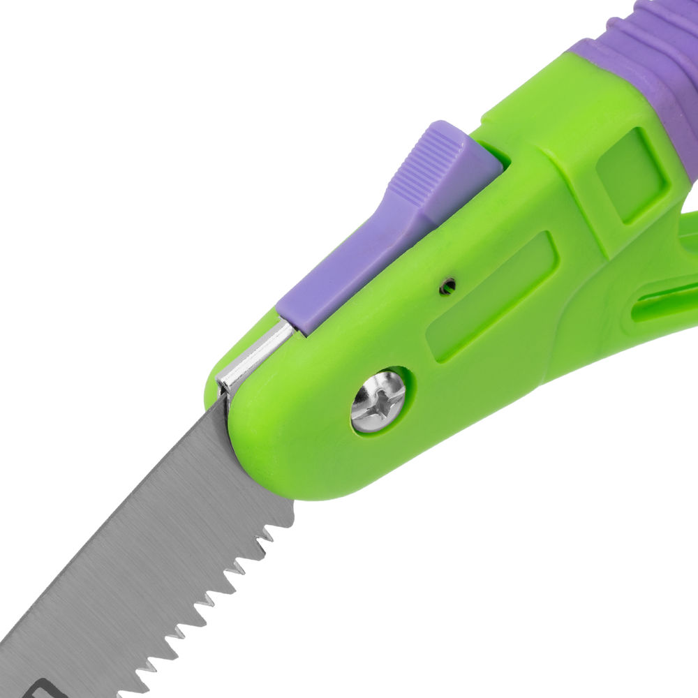 Пила садовая складная,175 мм, пластиковая обрезиненная рукоятка, защитная кулиса, Palisad (60411)