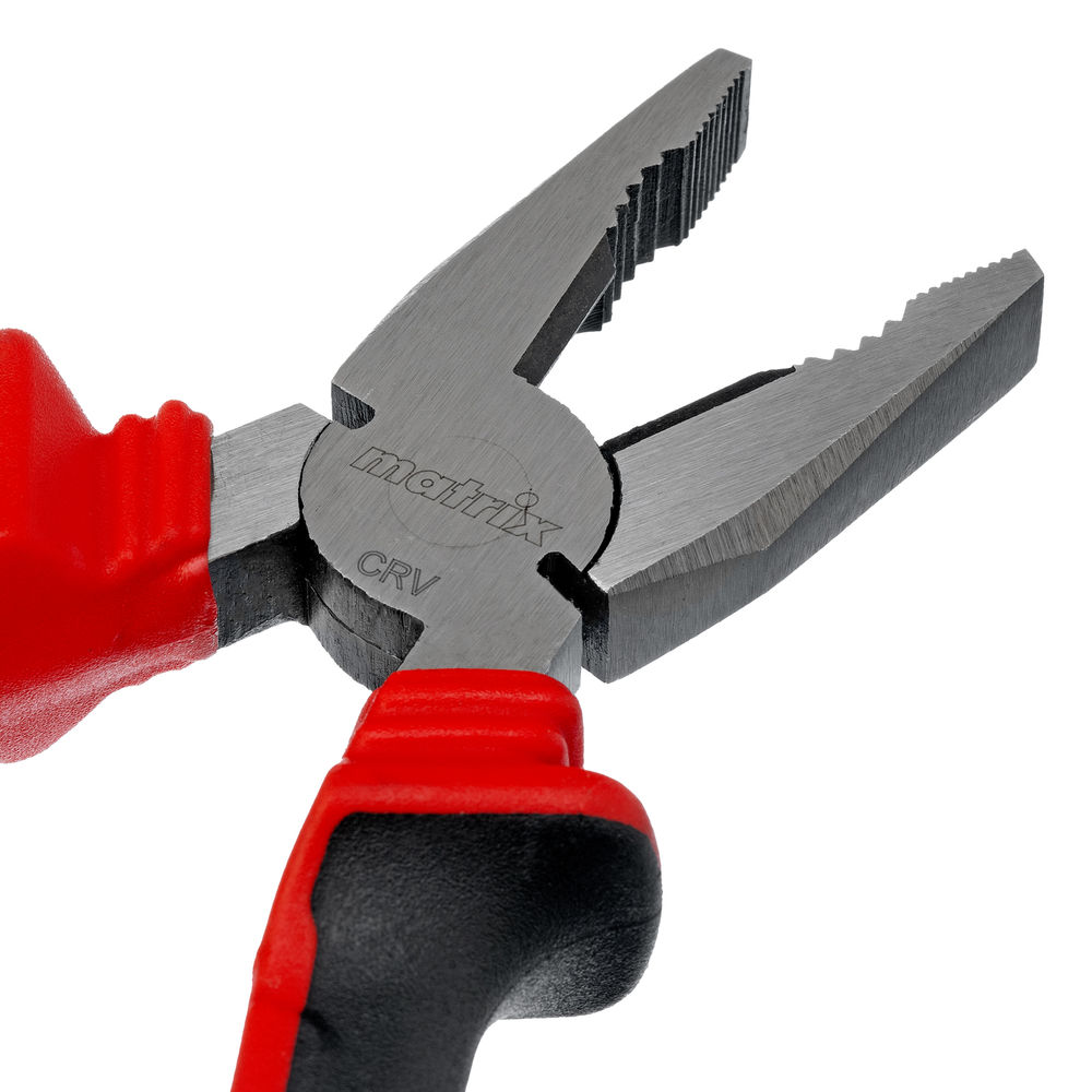 Плоскогубцы комбинированные, 160 мм, хром-ванадий, двухкомпонентные рукоятки Matrix (17090)