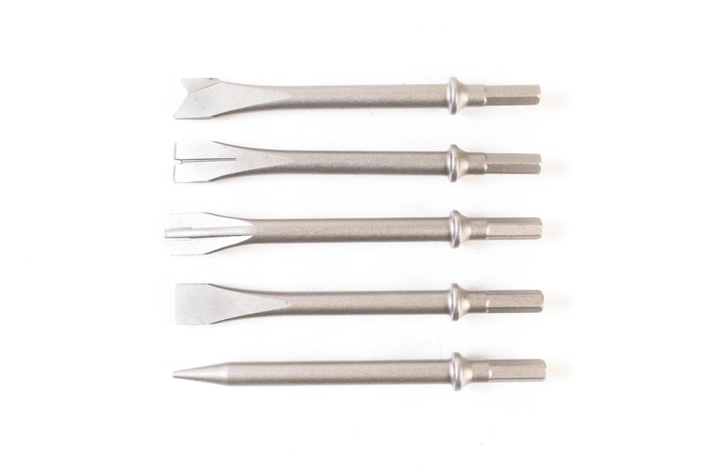 Пневматический молоток в комплекте с зубилами в кейсе 10 пр., Licota, PAH-20002HK