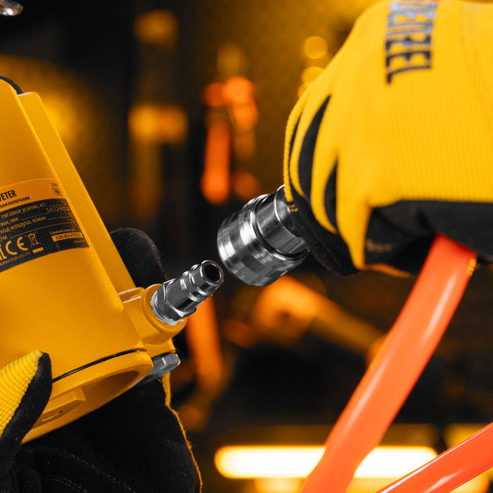 Пневматический заклепочник PR4, 2,4-4,8 мм Denzel (57479)