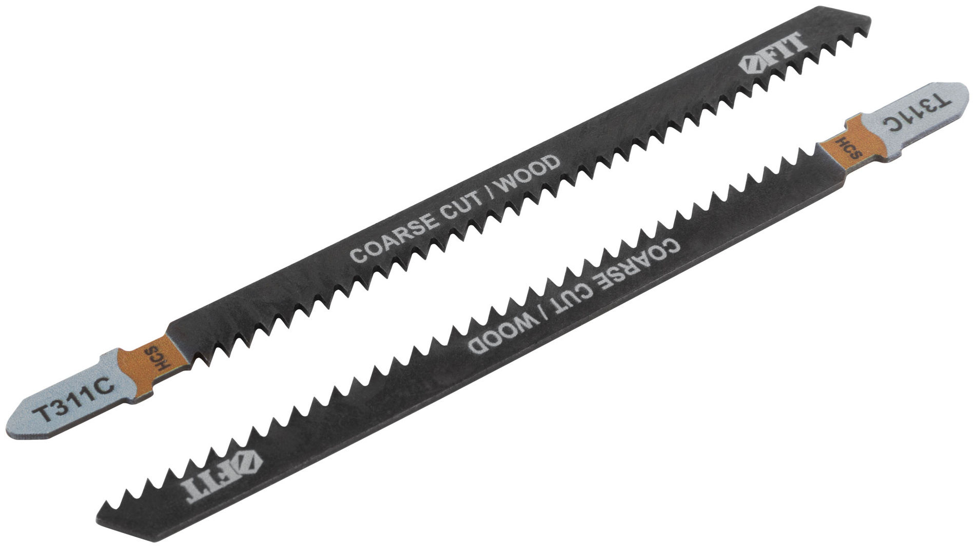 Полотна по дереву, HCS, разведенные, фрезерованные зубья, 126/100/2,5 мм (Т311С), 2 шт. (40883)