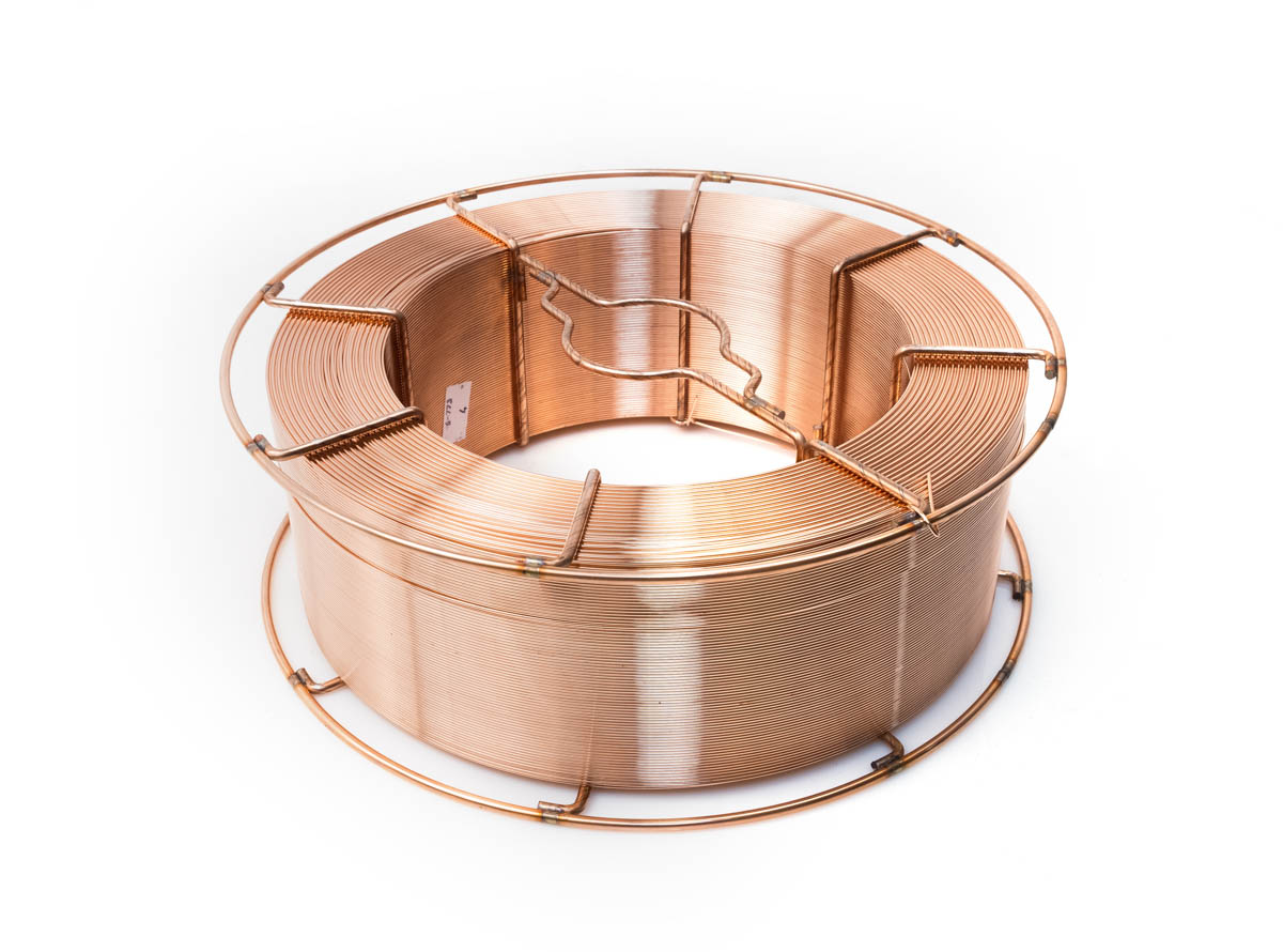 Проволока омедненная КЕДР Св-08Г2С-О D 1,0 мм (каркас кат. 15 кг)