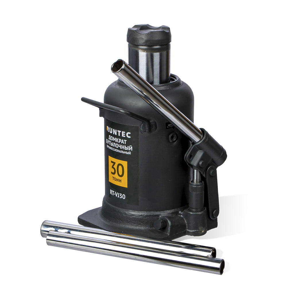 Домкрат бутылочный профессиональный 30 т, 244-510 мм RUNTEC RT-VJ30