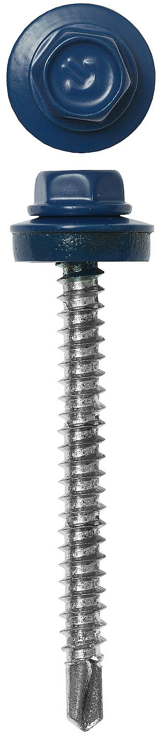 Саморез кровельный 70 х 4.8 мм, синий насыщенный, 800 шт Профессионал СКД 5005 ЗУБР 4-300310-48-070-5005