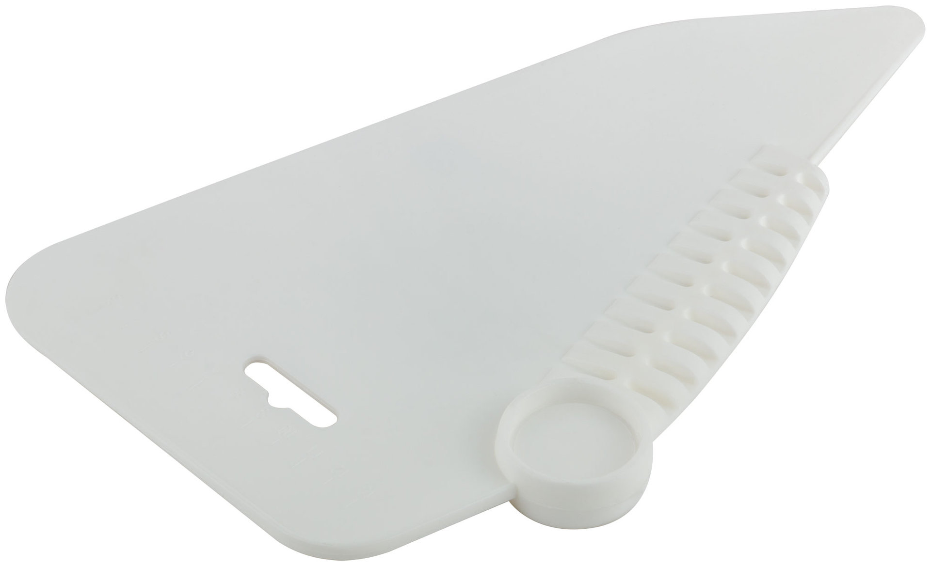 Шпатель прижимной, для разглаживания обоев, пластиковый, белый 280 мм (06905)