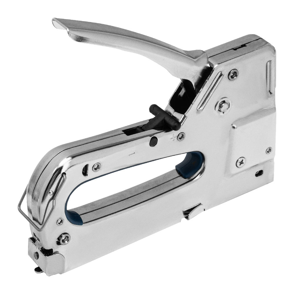 Степлер мебельный, металлический, регулируемый, тип скобы: 53, 4-14 мм Сибртех (40101)