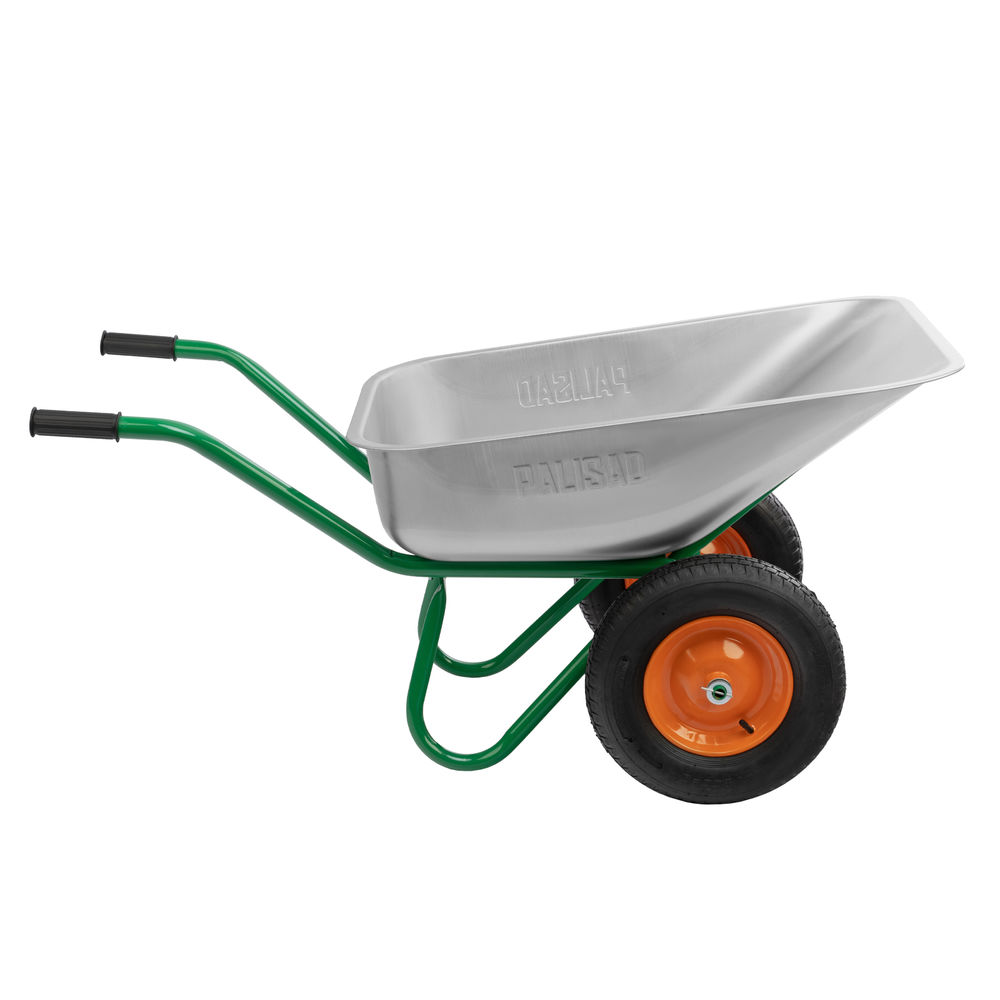Тачка садово-строительная, 2-х колесная, усиленная, грузоподъемность 320 кг, объем 90 л Palisad (689233)