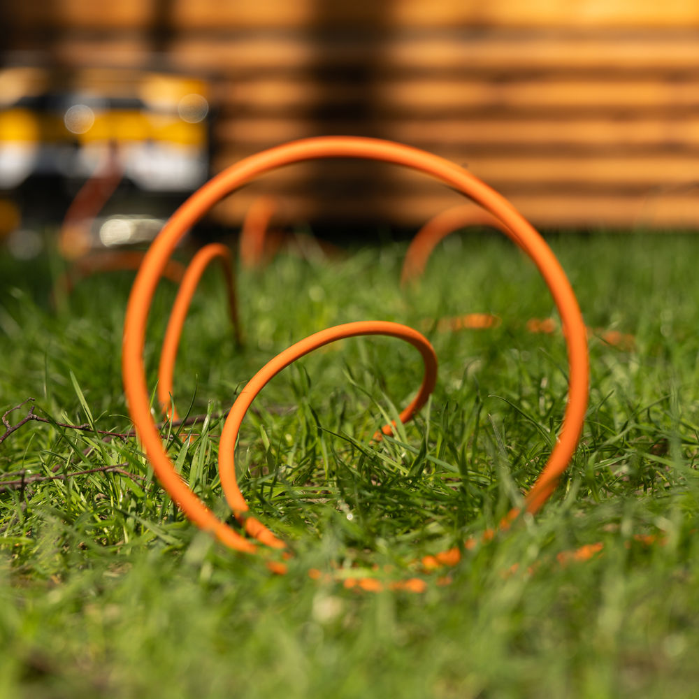 Удлинитель-шнур силовой Garden Series, ПВС, 10м, 1 розетка 3 x 1,5 мм, Denzel (37407)