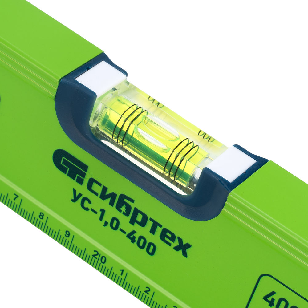 Уровень алюминиевый УС-1, 0-400, фрезерованный, 3 глазка, 400 мм Сибртех (34100)