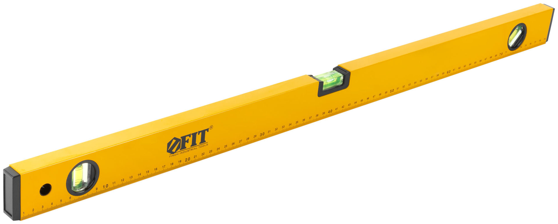 Уровень Стайл, 3 глазка, желтый усиленный корпус, фрезер. рабочая грань, шкала, Профи 800 мм (18208)