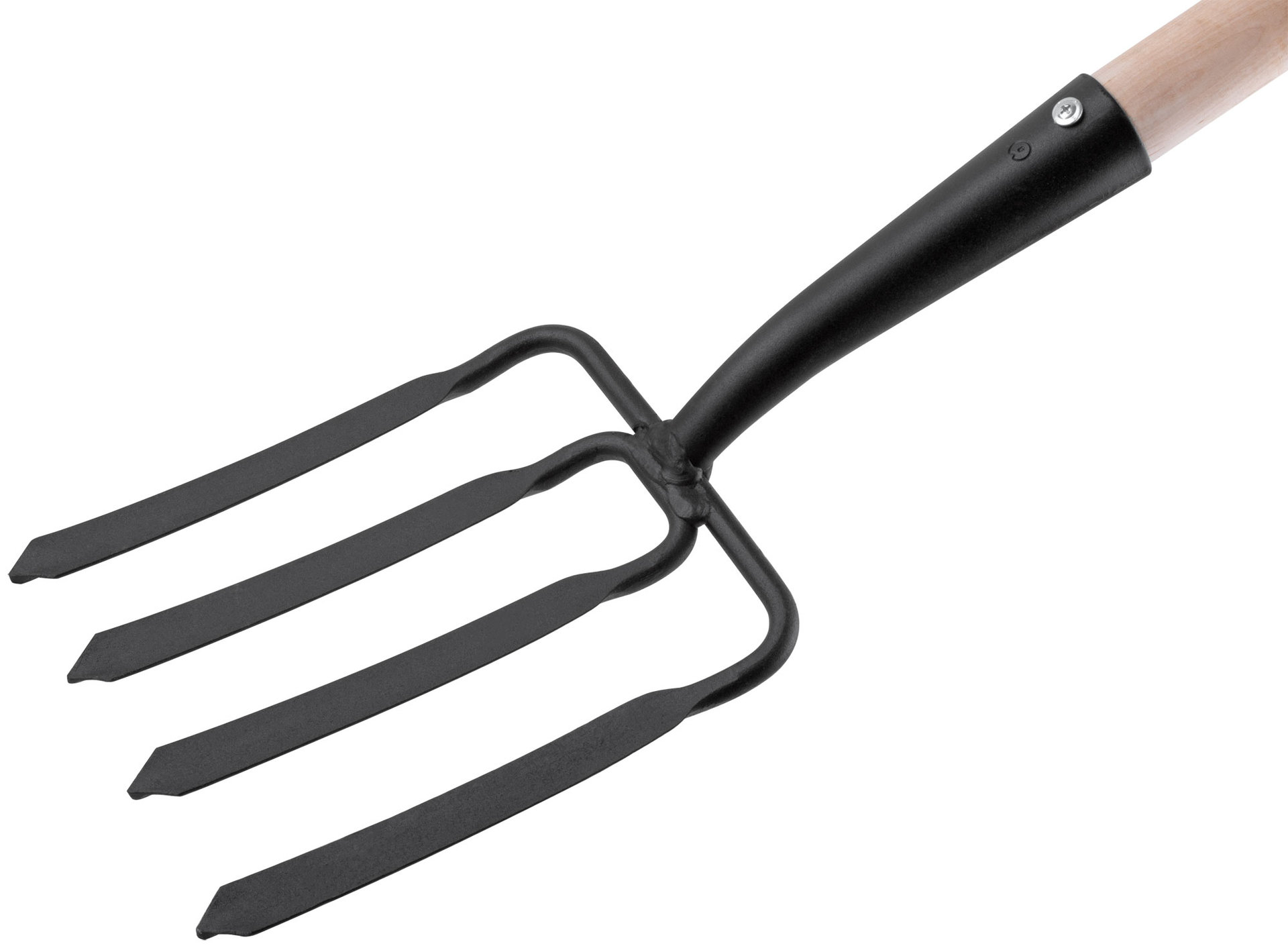 Вилы 4-х рогие копальные с деревянным черенком 190х220х1320 мм (76990)