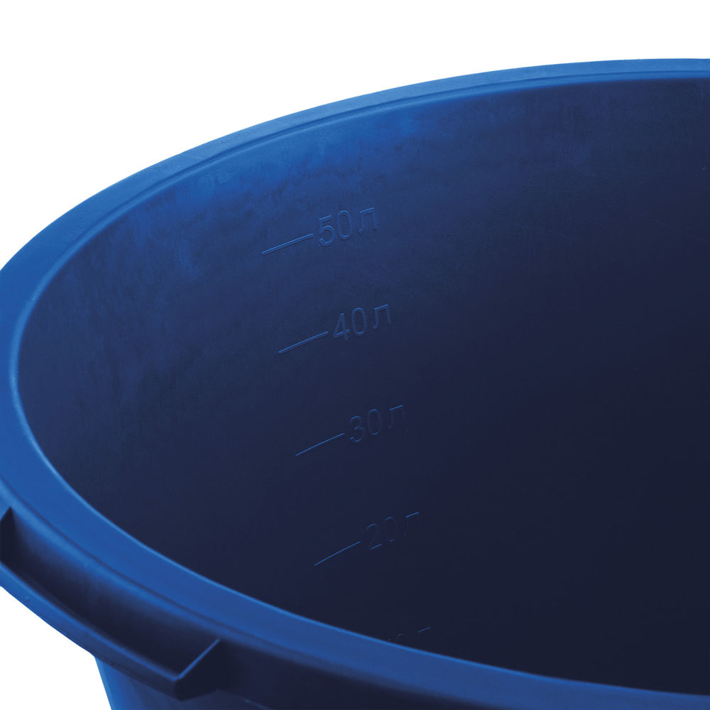 Таз строительный круглый 60 л, первичный высокопрочный пластик, усиленный ЗУБР 06094-65