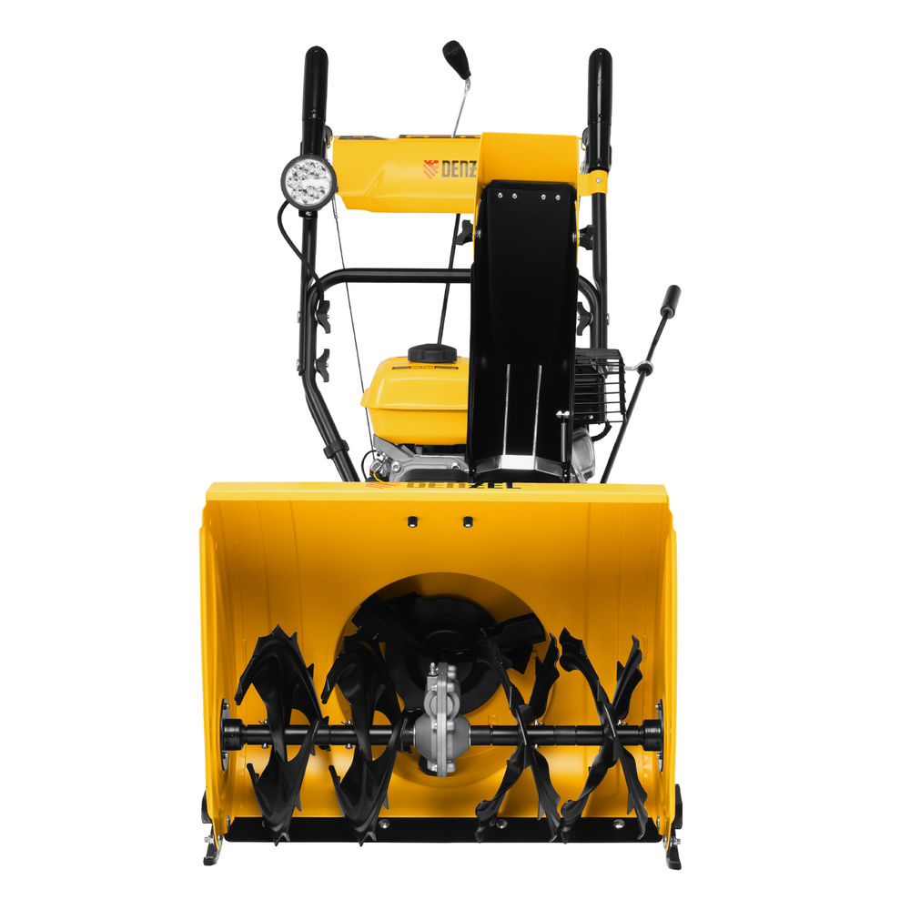 Бензиновая снегоуборочная машина SBM 610, 212 cc, ручной старт, фара Denzel (97653)