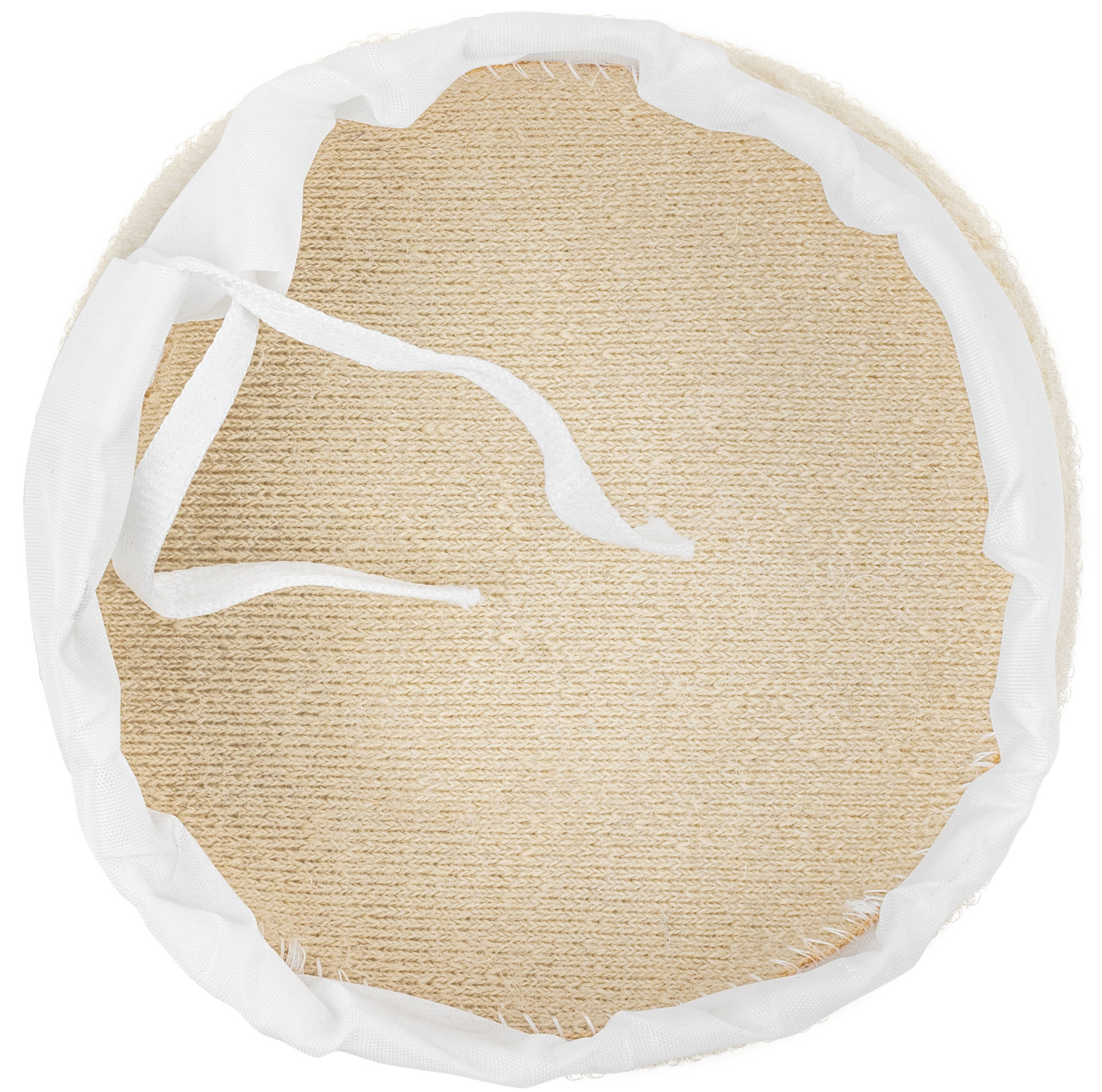 Чехол полировальный на завязках, натуральная шерсть, на тканевой основе 125 мм (39861)