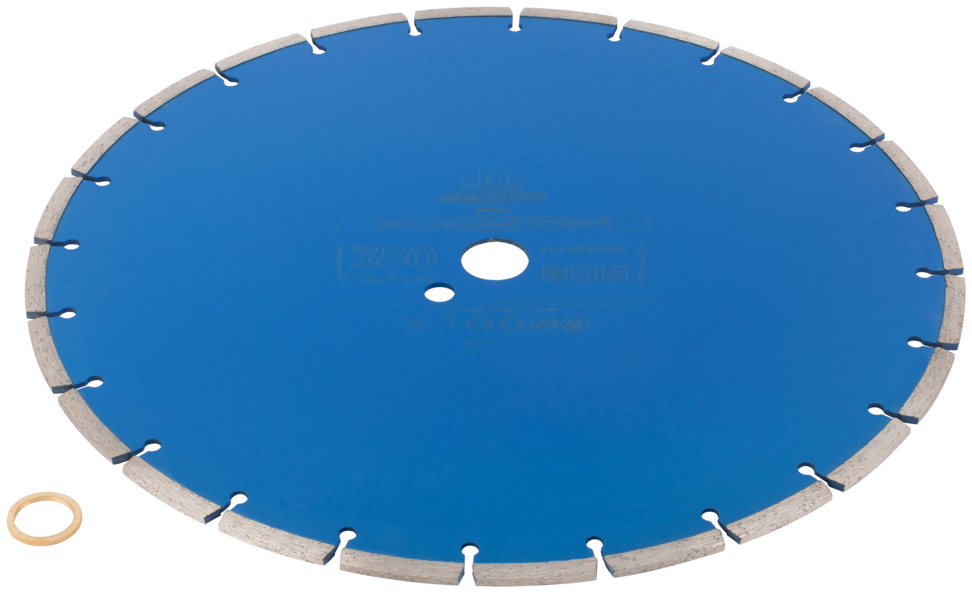 Диск отрезной алмазный по бетону, 350 х 3.2 х 7 х 25.4 мм (37331М)