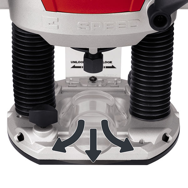 Фрезер Einhell TE-RO 1255 E, 1200Вт,11-30тыс.об/мин,ход 55мм,6+8мм (4350490)