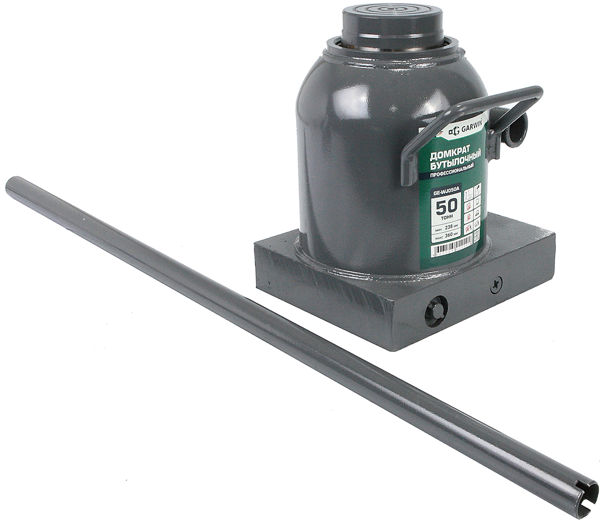Домкрат бутылочный профессиональный 50 т, 238-360 мм GARWIN PRO GE-WJ050A