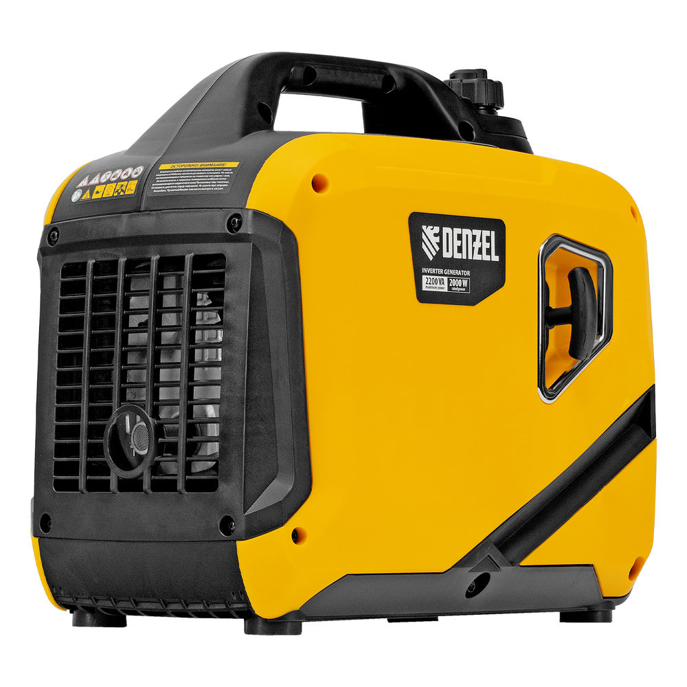 Генератор инверторный GS-2200iS, 2,2 кВт, 230 В, закрытый корпус, ручной старт DENZEL (94713)