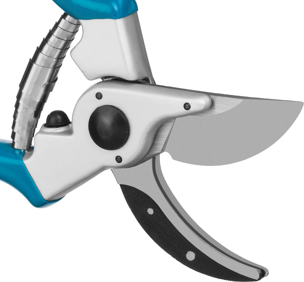 Плоскостной секатор P-23, 210 мм, усиленные лезвия, закалённая сталь, алюминиевые кованые рукоятки, PROLine GRINDA 423423